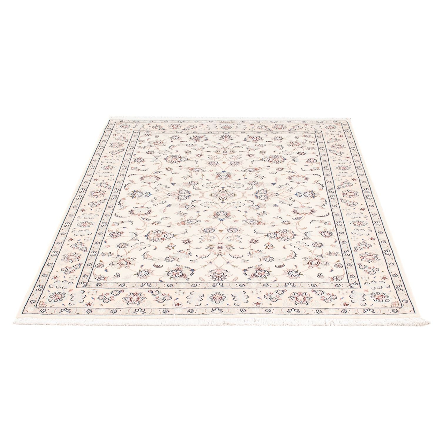 Tapis persan - Nain - Premium - 164 x 110 cm - crème
