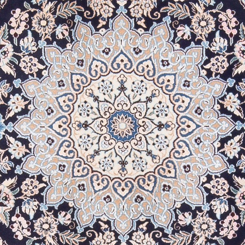 Tapis persan - Nain - Premium - 147 x 104 cm - bleu foncé