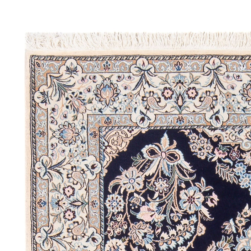 Tapis persan - Nain - Premium - 147 x 104 cm - bleu foncé