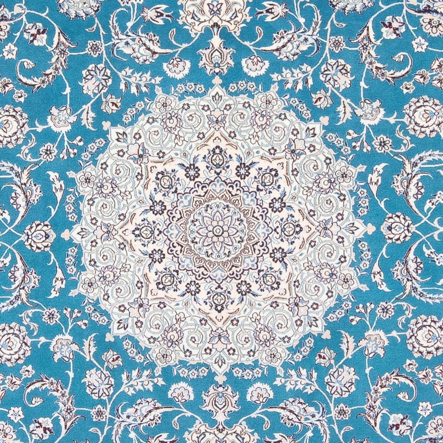 Tapis persan - Nain - Premium - 308 x 208 cm - bleu
