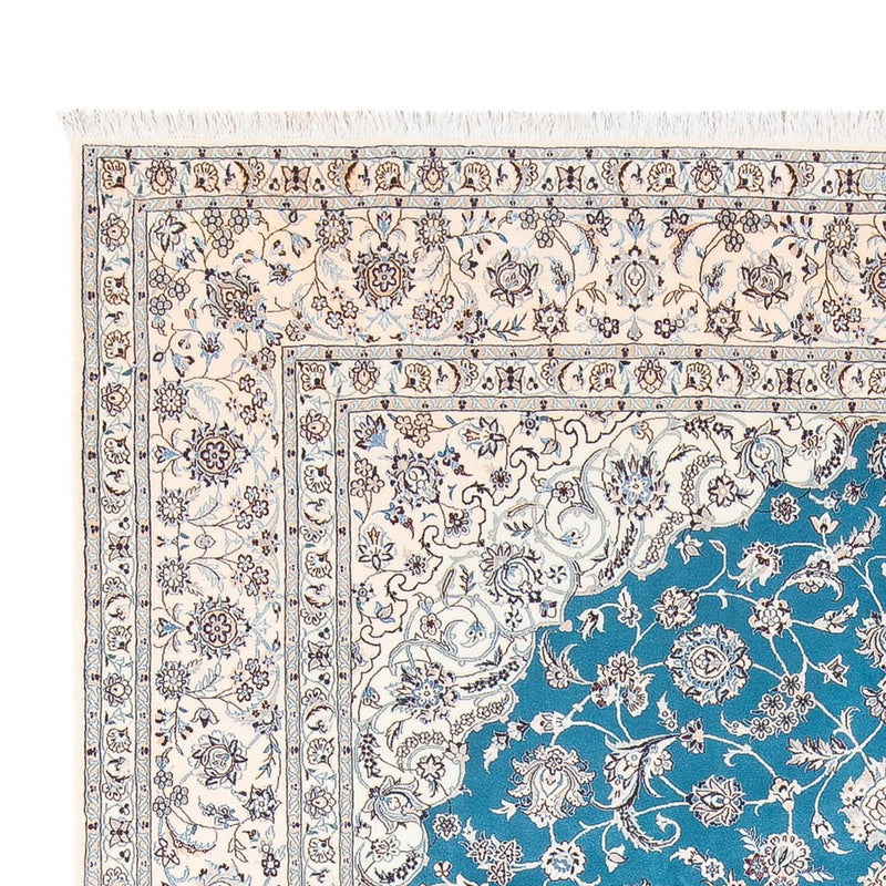 Tapis persan - Nain - Premium - 308 x 208 cm - bleu