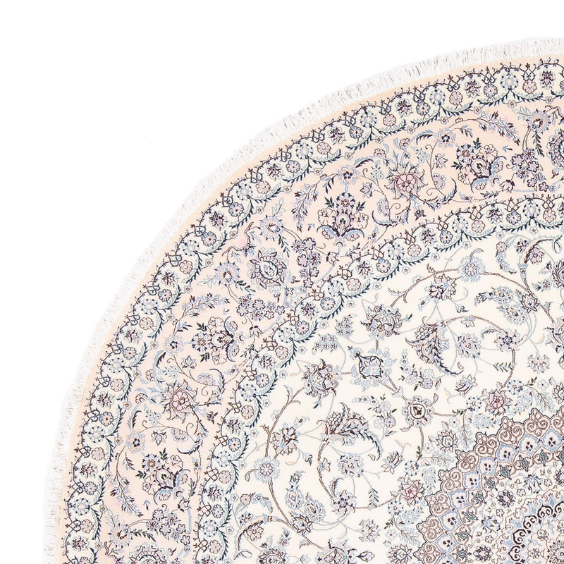 Tapis persan - Nain - Premium ronde  - 247 x 247 cm - crème