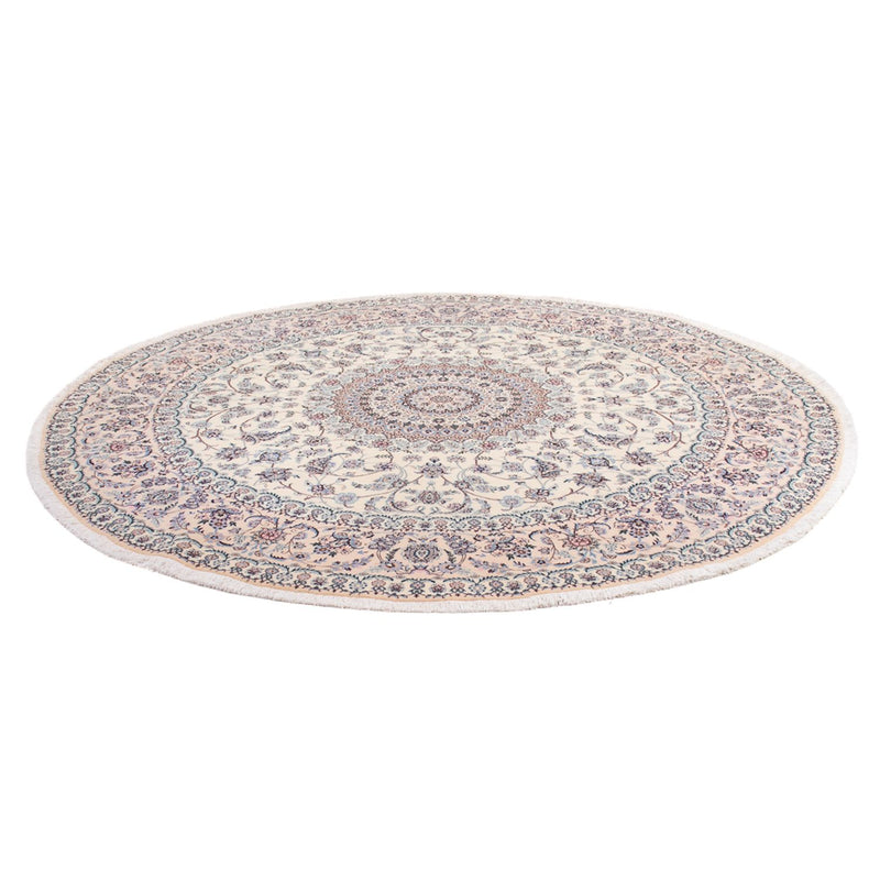 Tapis persan - Nain - Premium ronde  - 247 x 247 cm - crème