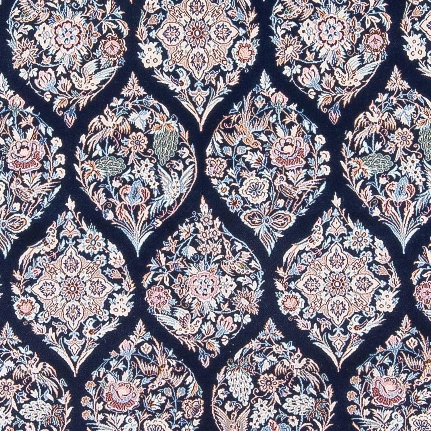 Tapis persan - Nain - Premium - 255 x 204 cm - bleu foncé