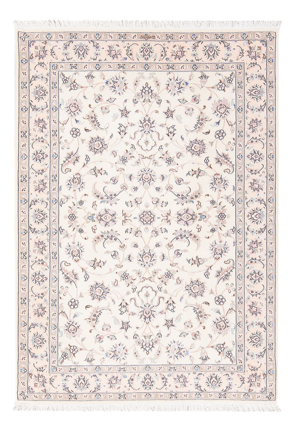 Perserteppich - Nain - Premium - 152 x 102 cm - creme