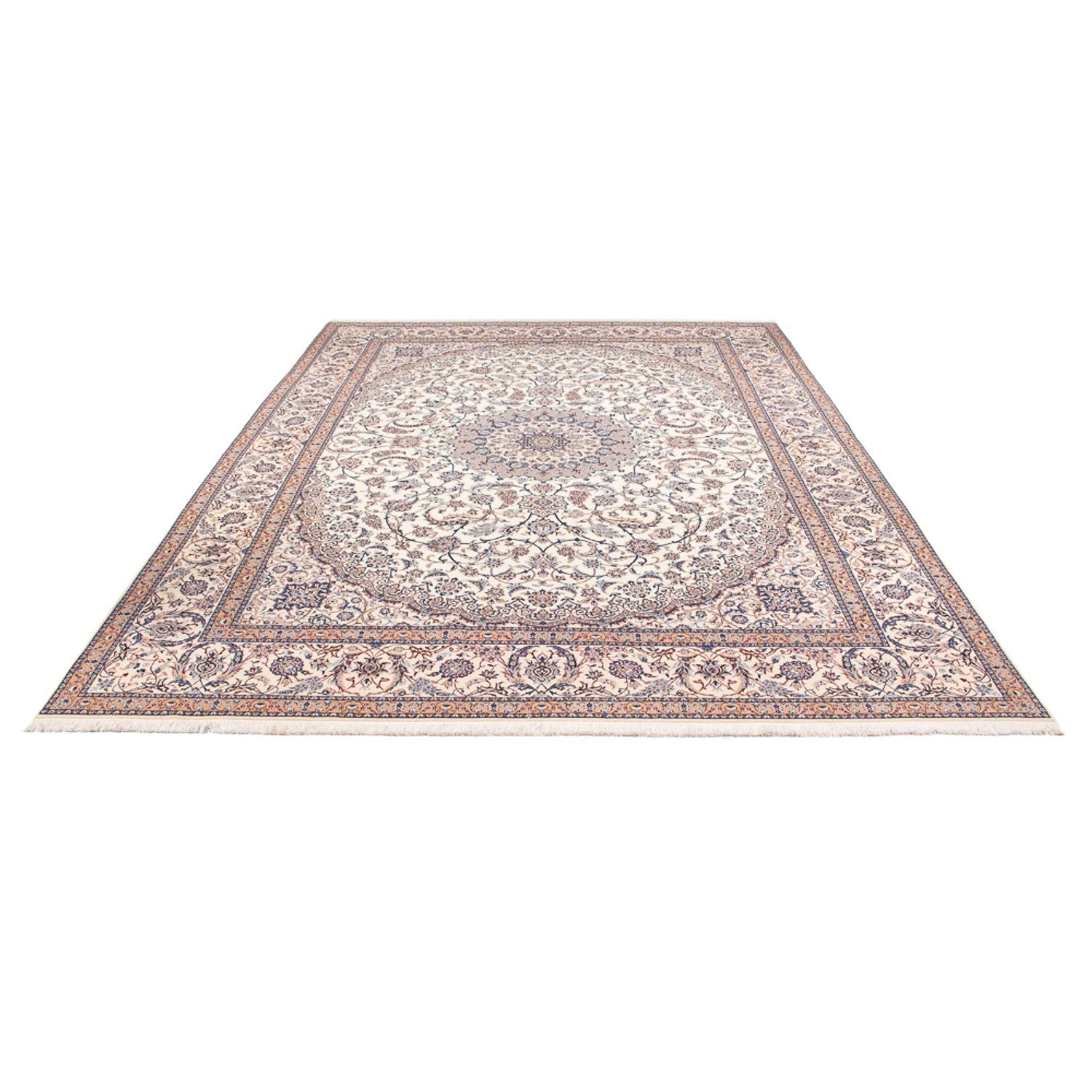 Tapis persan - Nain - Premium - 347 x 252 cm - crème