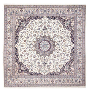 Tapis persan - Nain - Premium carré  - 308 x 308 cm - crème