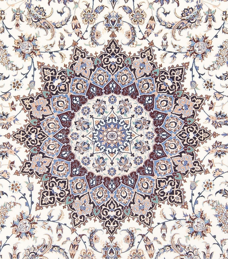 Tapis persan - Nain - Premium carré  - 308 x 308 cm - crème