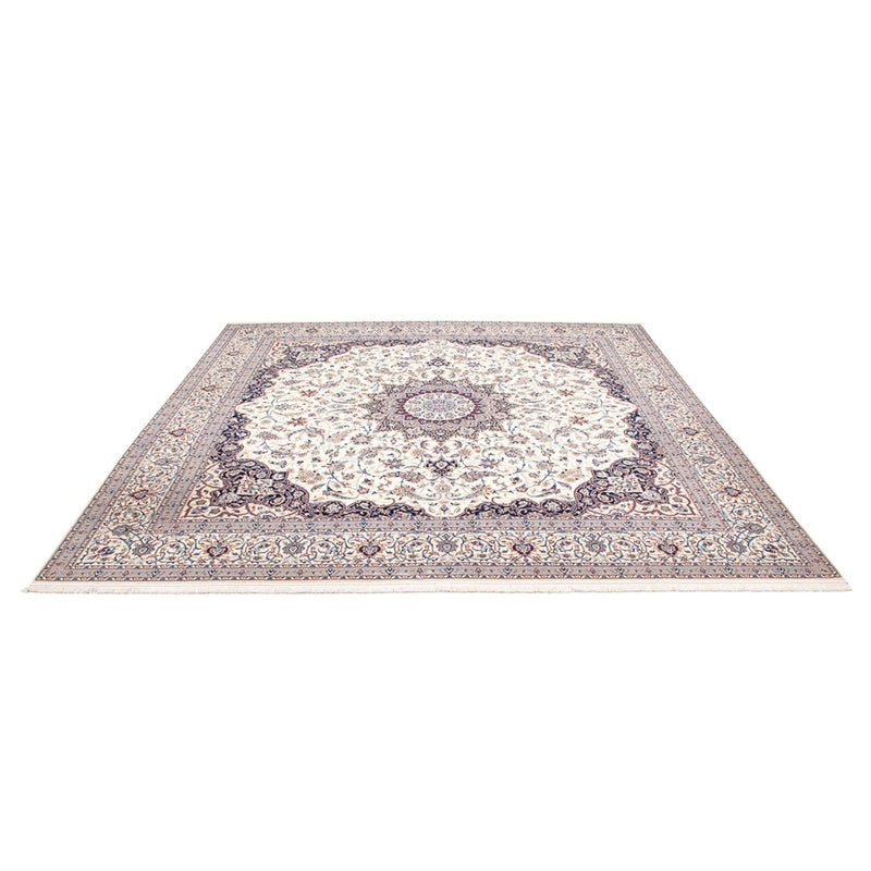 Tapis persan - Nain - Premium carré  - 308 x 308 cm - crème