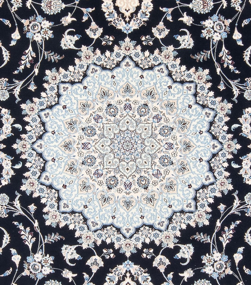Tapis persan - Nain - Premium - 345 x 252 cm - bleu foncé