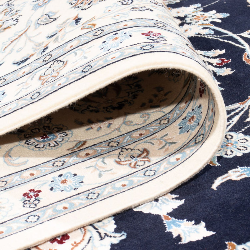Tapis persan - Nain - Premium - 345 x 252 cm - bleu foncé