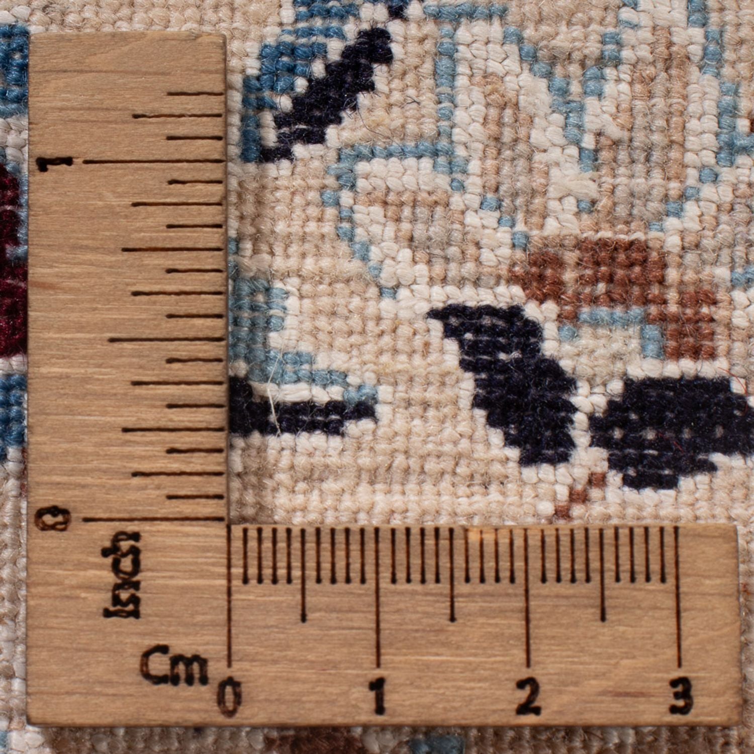 Tapis persan - Nain - Premium - 302 x 200 cm - bleu foncé