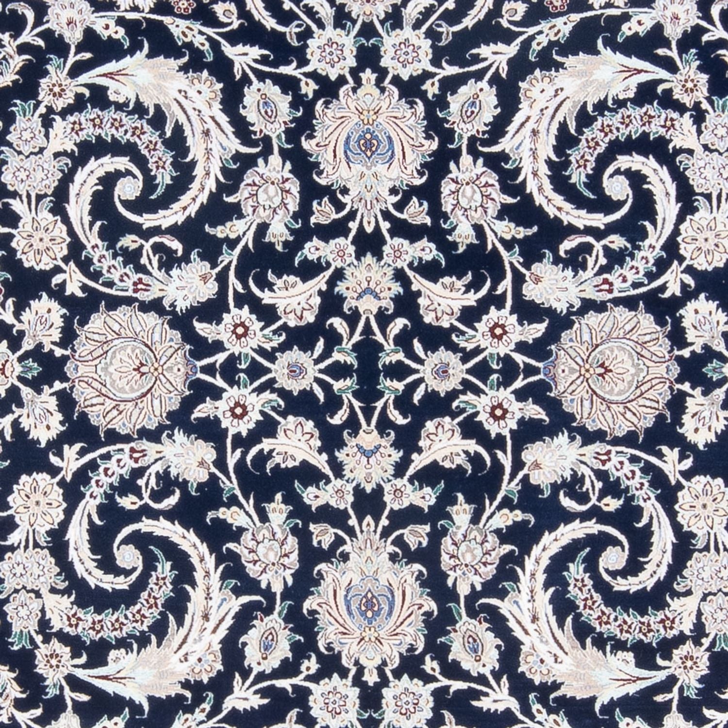 Tapis persan - Nain - Premium - 298 x 195 cm - bleu foncé