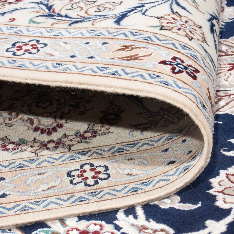 Tapis persan - Nain - Premium - 298 x 195 cm - bleu foncé