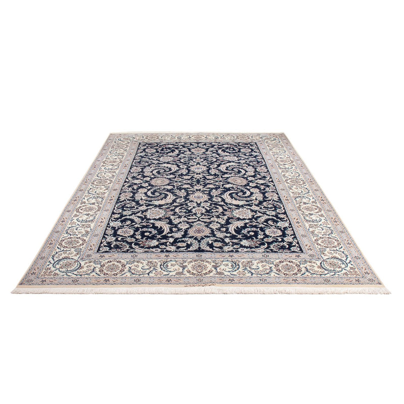 Tapis persan - Nain - Premium - 298 x 195 cm - bleu foncé