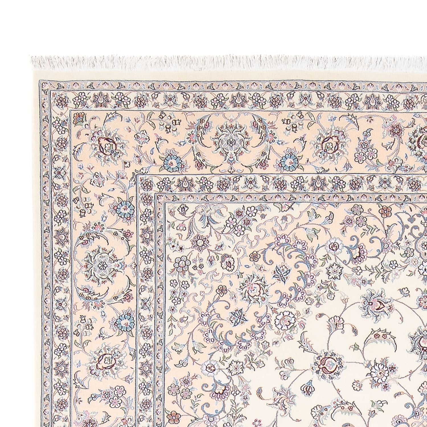 Tapis persan - Nain - Premium - 302 x 200 cm - crème