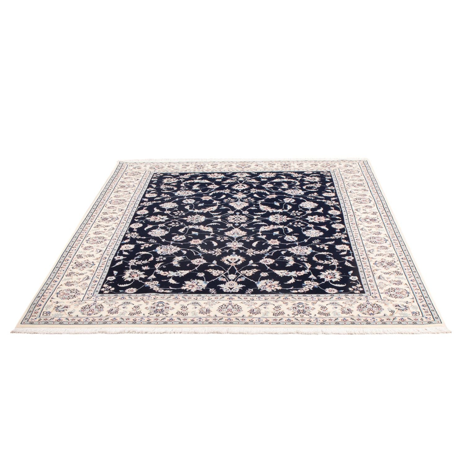 Tapis persan - Nain - Premium - 203 x 151 cm - bleu foncé