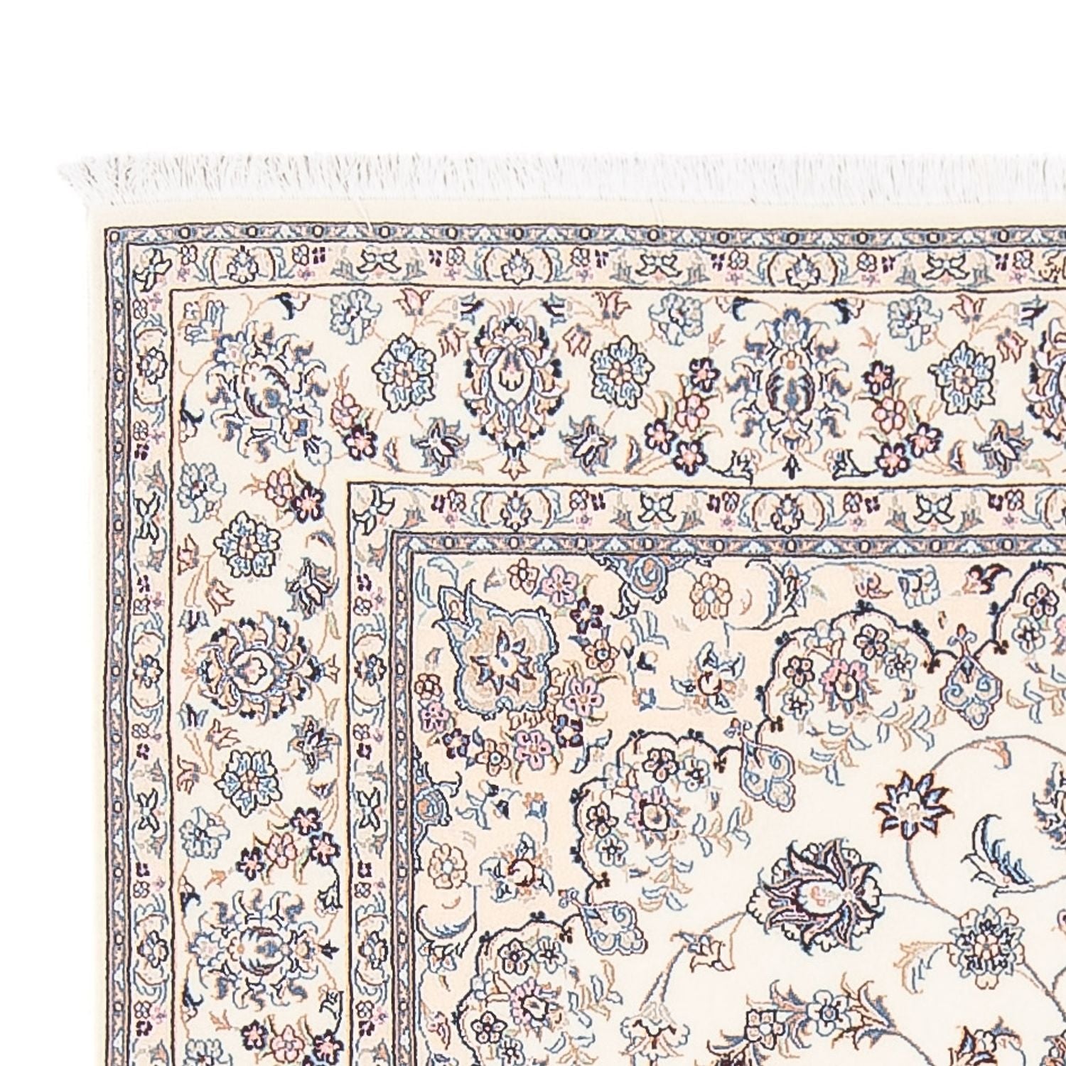 Tapis persan - Nain - Premium - 205 x 135 cm - crème