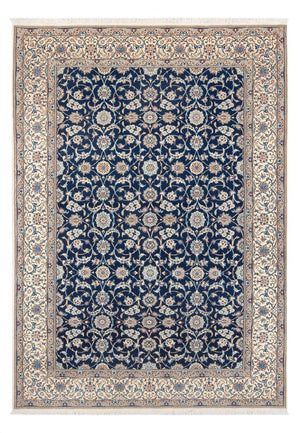 Tapis persan - Nain - Premium - 240 x 165 cm - bleu foncé