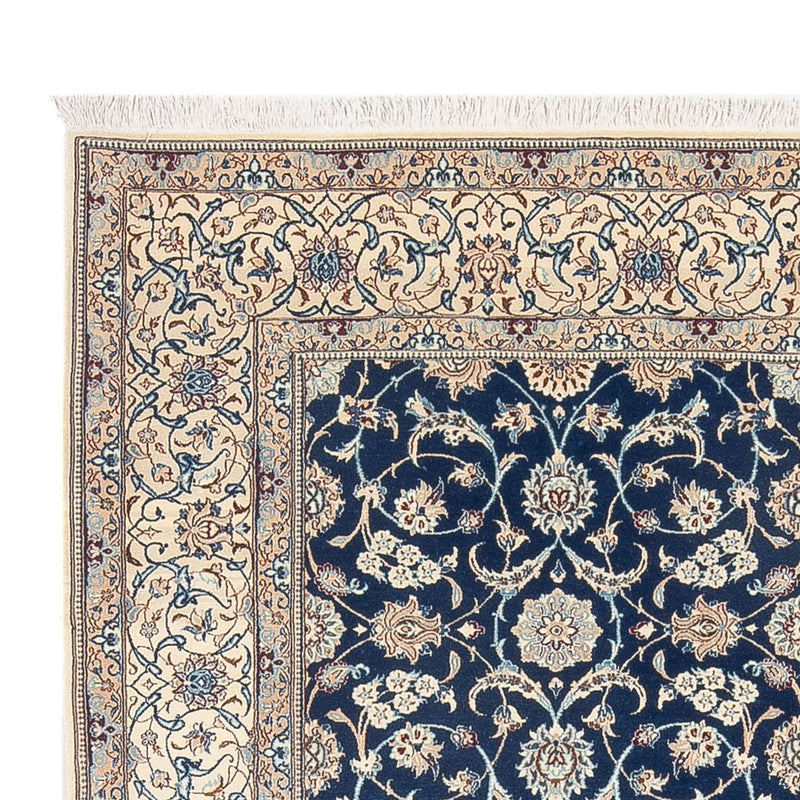 Tapis persan - Nain - Premium - 240 x 165 cm - bleu foncé