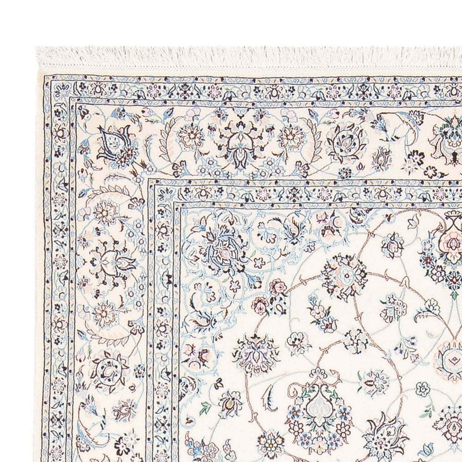 Tapis persan - Nain - Premium - 240 x 155 cm - crème