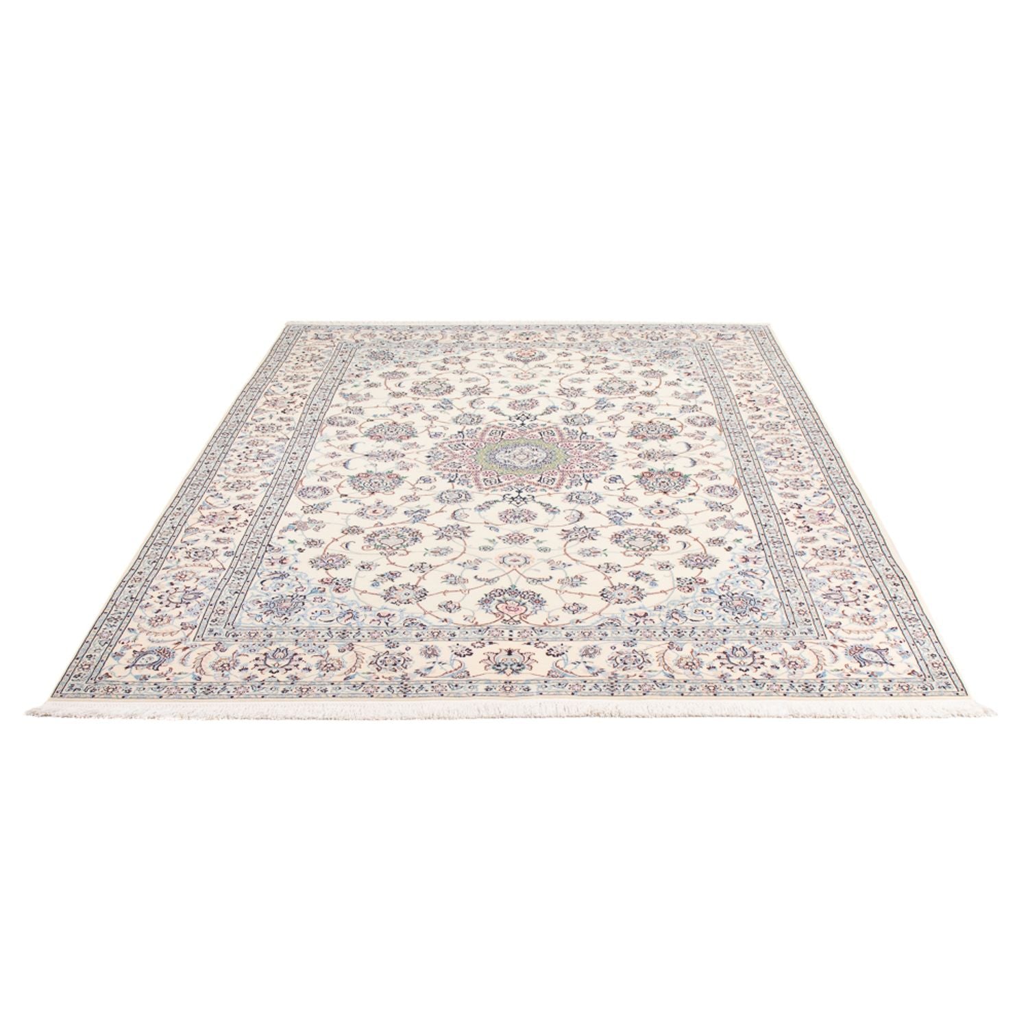 Tapis persan - Nain - Premium - 240 x 155 cm - crème
