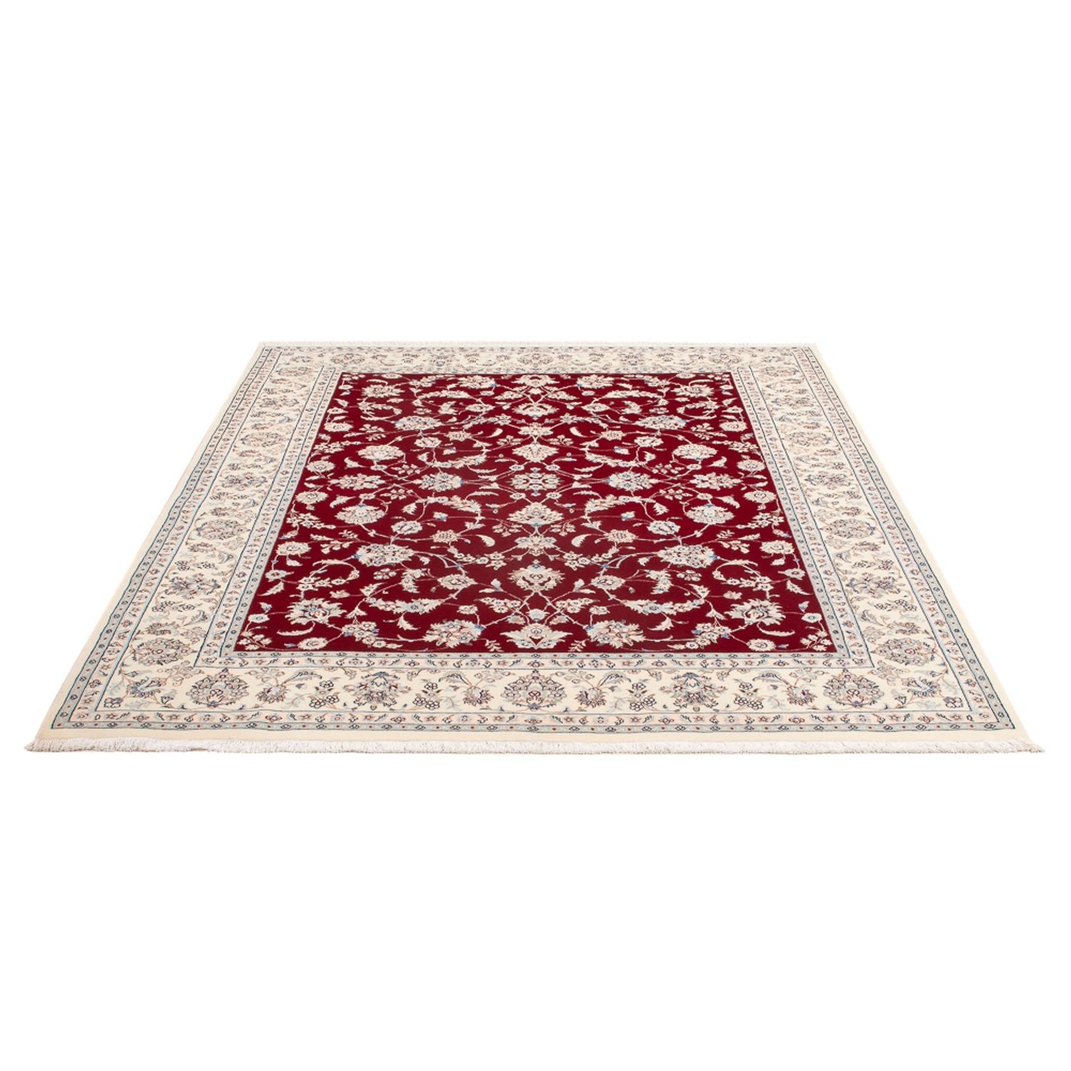 Tapis persan - Nain - Premium - 195 x 155 cm - rouge