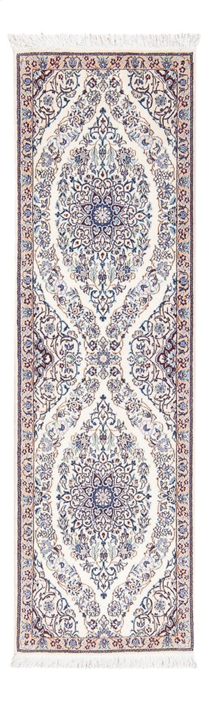 Tapis de couloir Tapis persan - Nain - Premium - 150 x 50 cm - crème