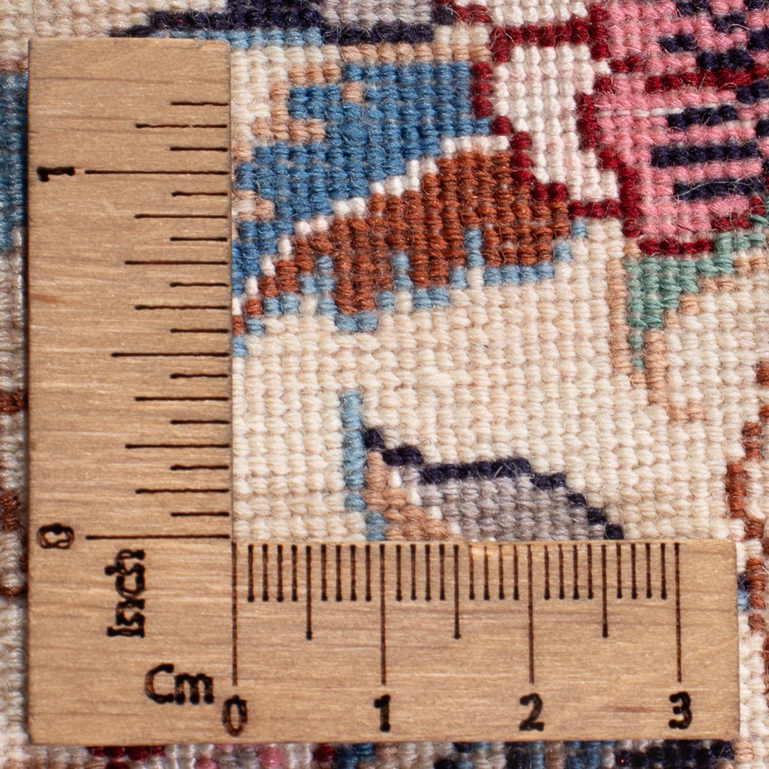 Tapis de couloir Tapis persan - Nain - Premium - 204 x 50 cm - crème