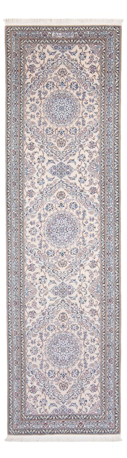 Tapis de couloir Tapis persan - Nain - Premium - 315 x 91 cm - gris