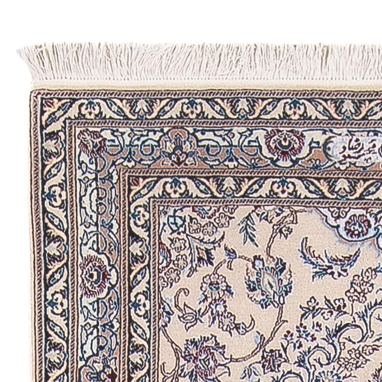 Tapis de couloir Tapis persan - Nain - Premium - 315 x 91 cm - gris