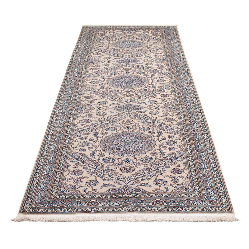 Tapis de couloir Tapis persan - Nain - Premium - 315 x 91 cm - gris