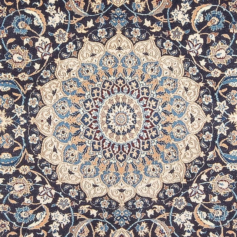 Tapis persan - Nain - Premium - 202 x 129 cm - bleu foncé