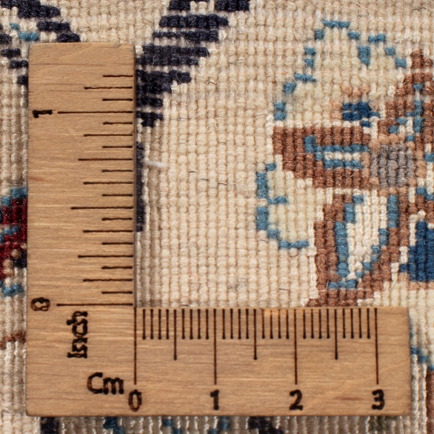Tapis persan - Nain - Premium - 202 x 129 cm - bleu foncé