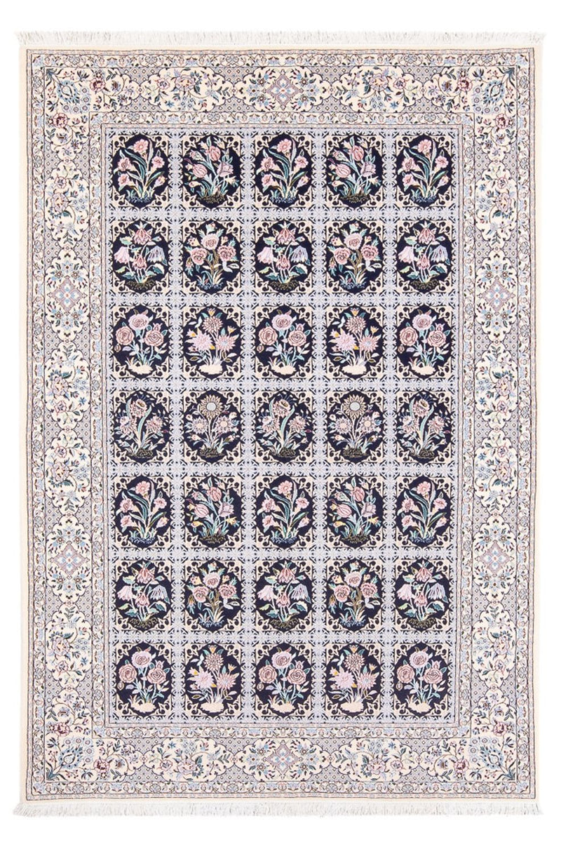 Tapis persan - Nain - Premium - 220 x 148 cm - bleu foncé