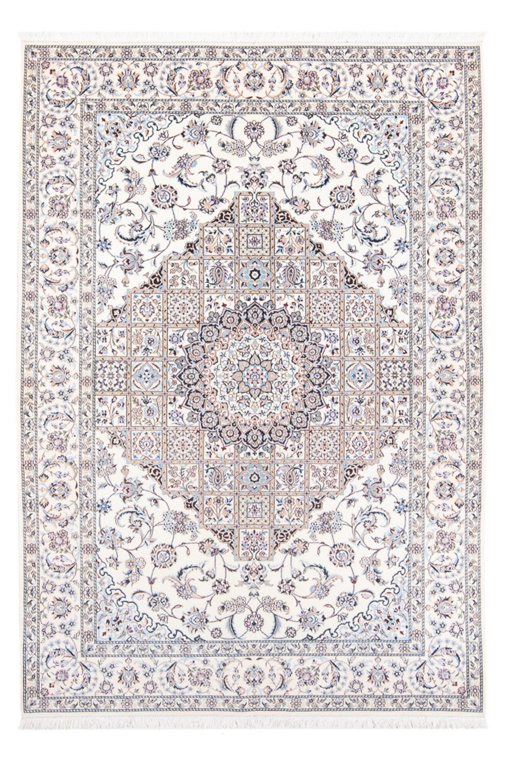 Tapis persan - Nain - Premium - 230 x 152 cm - crème