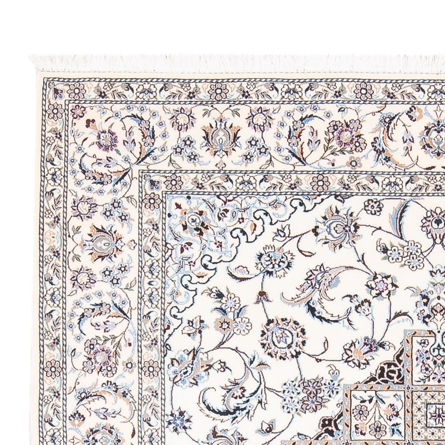 Tapis persan - Nain - Premium - 230 x 152 cm - crème