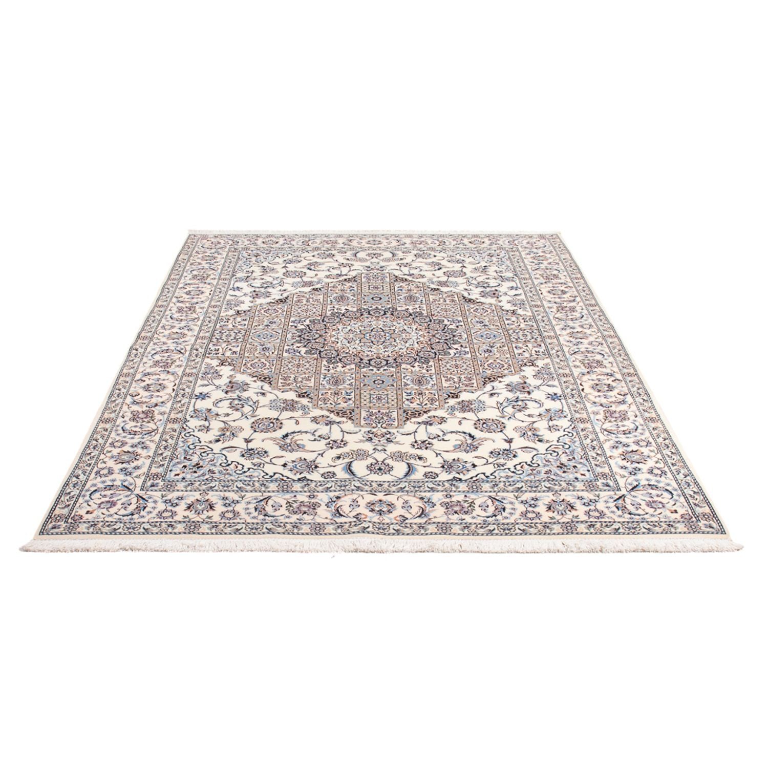 Tapis persan - Nain - Premium - 230 x 152 cm - crème