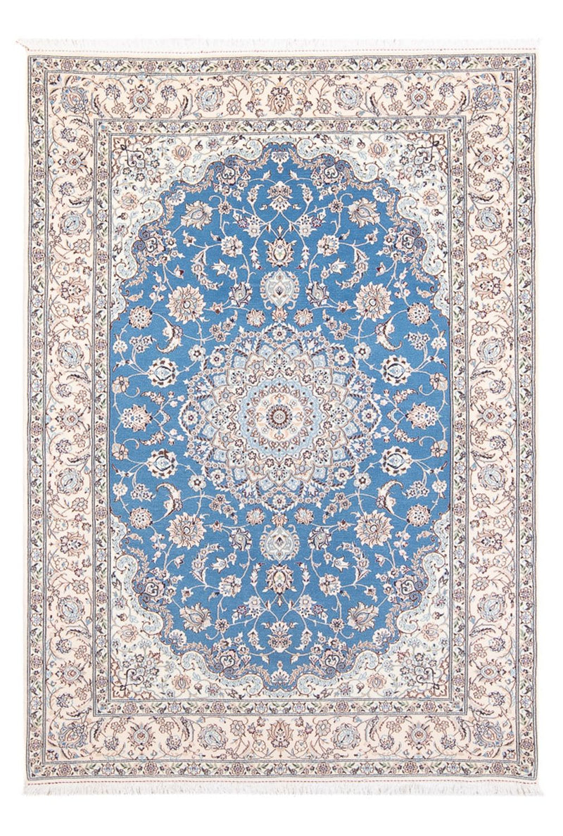 Tapis persan - Nain - Premium - 198 x 131 cm - bleu