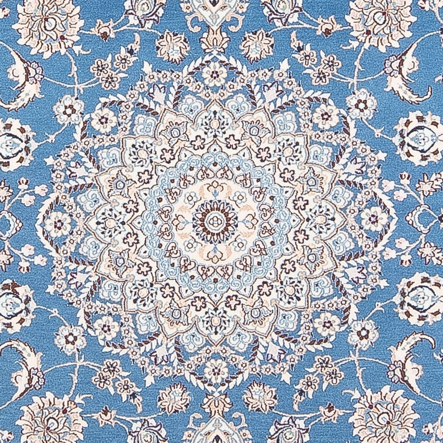 Tapis persan - Nain - Premium - 198 x 131 cm - bleu