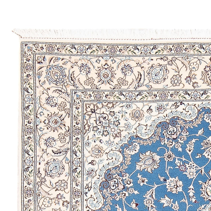 Tapis persan - Nain - Premium - 198 x 131 cm - bleu