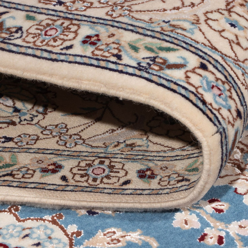 Tapis persan - Nain - Premium - 198 x 131 cm - bleu