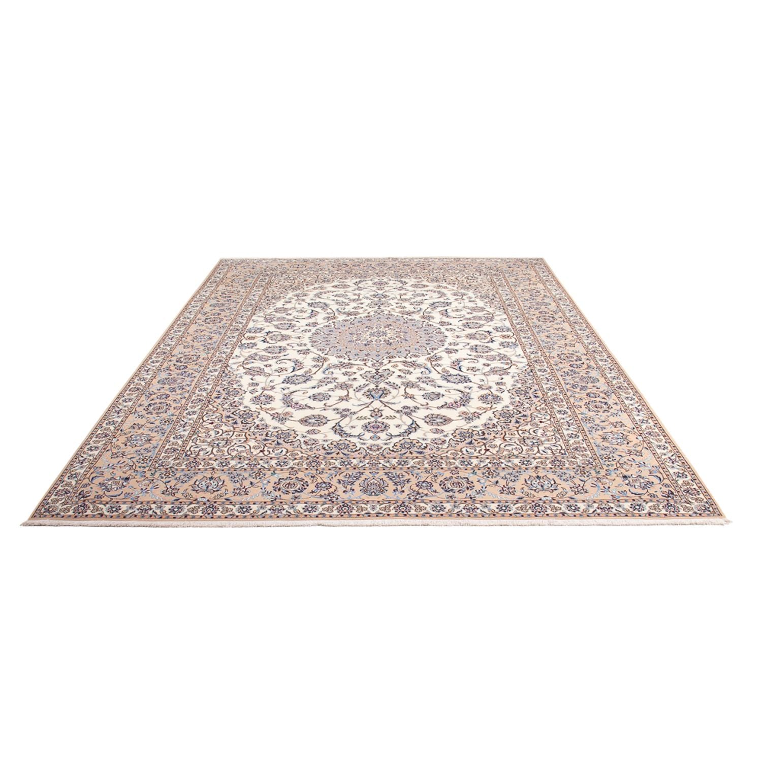 Tapis persan - Nain - Premium - 308 x 210 cm - crème