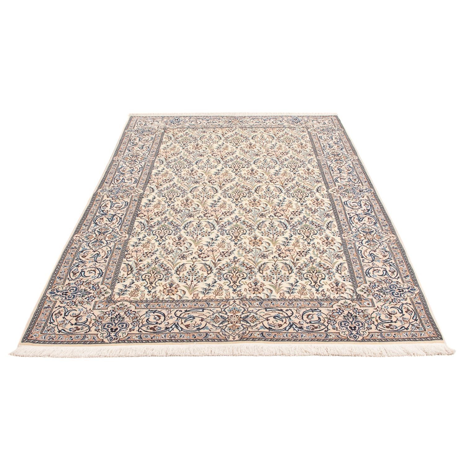 Tapis persan - Nain - Premium - 214 x 135 cm - crème