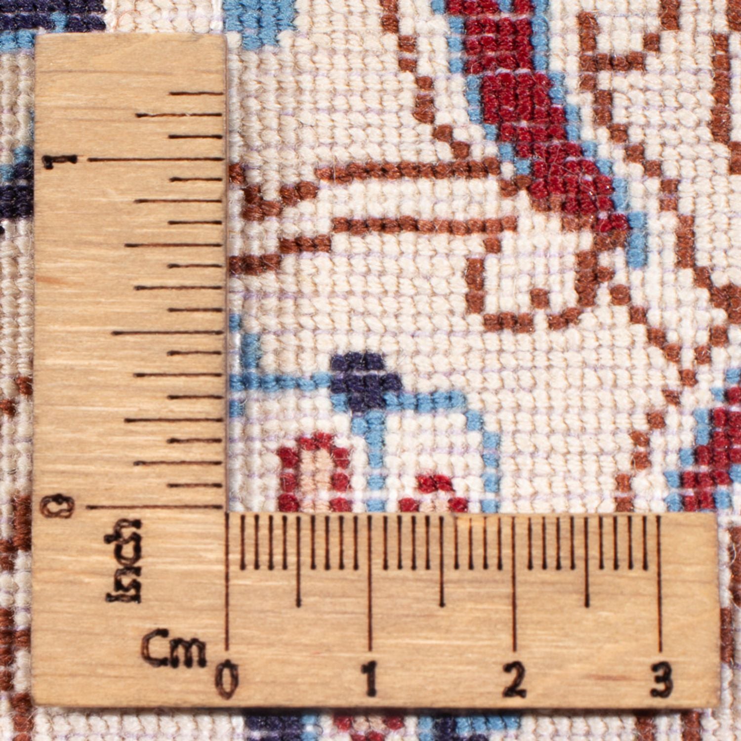 Tapis persan - Nain - Premium - 83 x 48 cm - bleu foncé