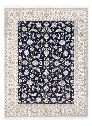 Tapis persan - Nain - Premium - 207 x 152 cm - bleu foncé