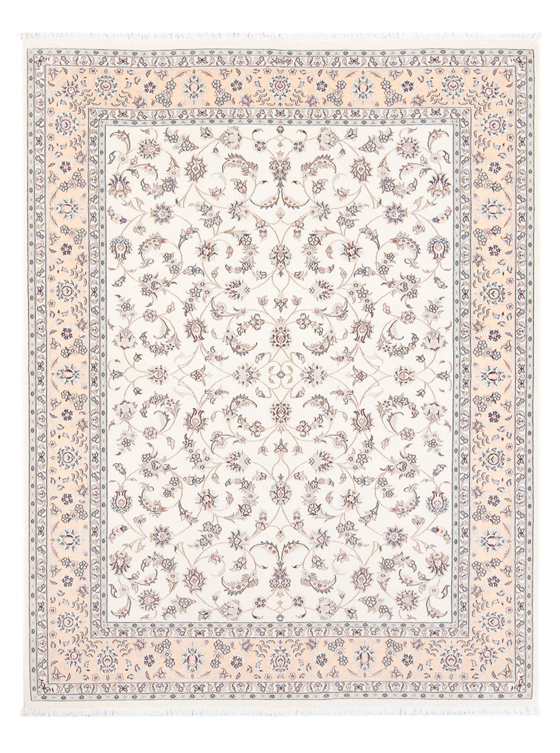 Tapis persan - Nain - Premium - 202 x 150 cm - crème