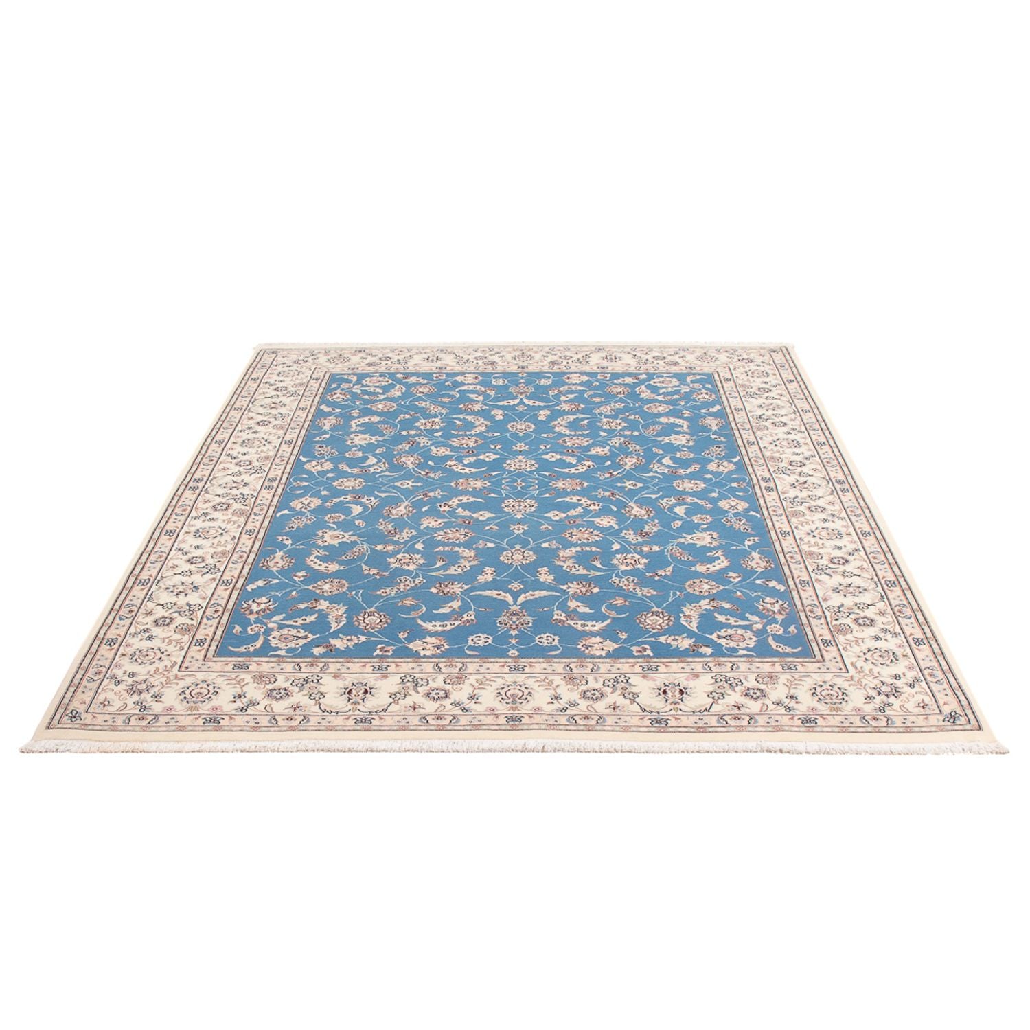 Tapis persan - Nain - Premium - 200 x 150 cm - bleu