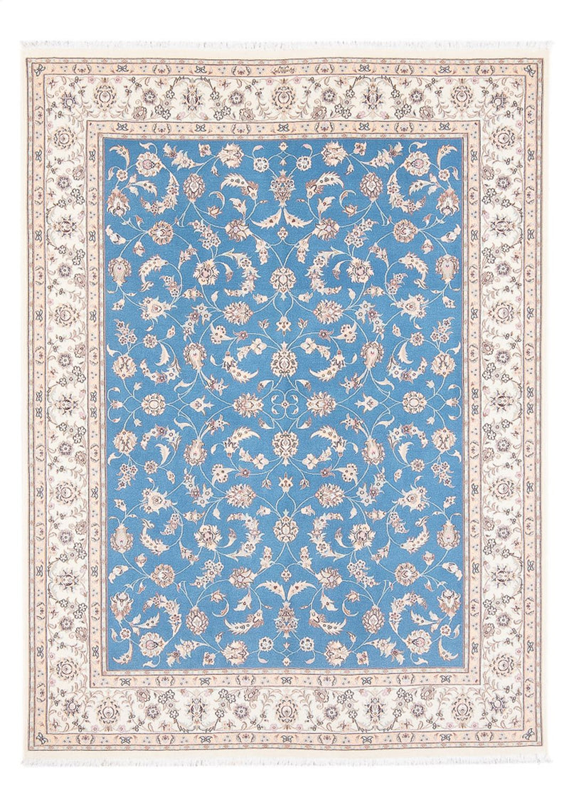 Tapis persan - Nain - Premium - 210 x 151 cm - bleu