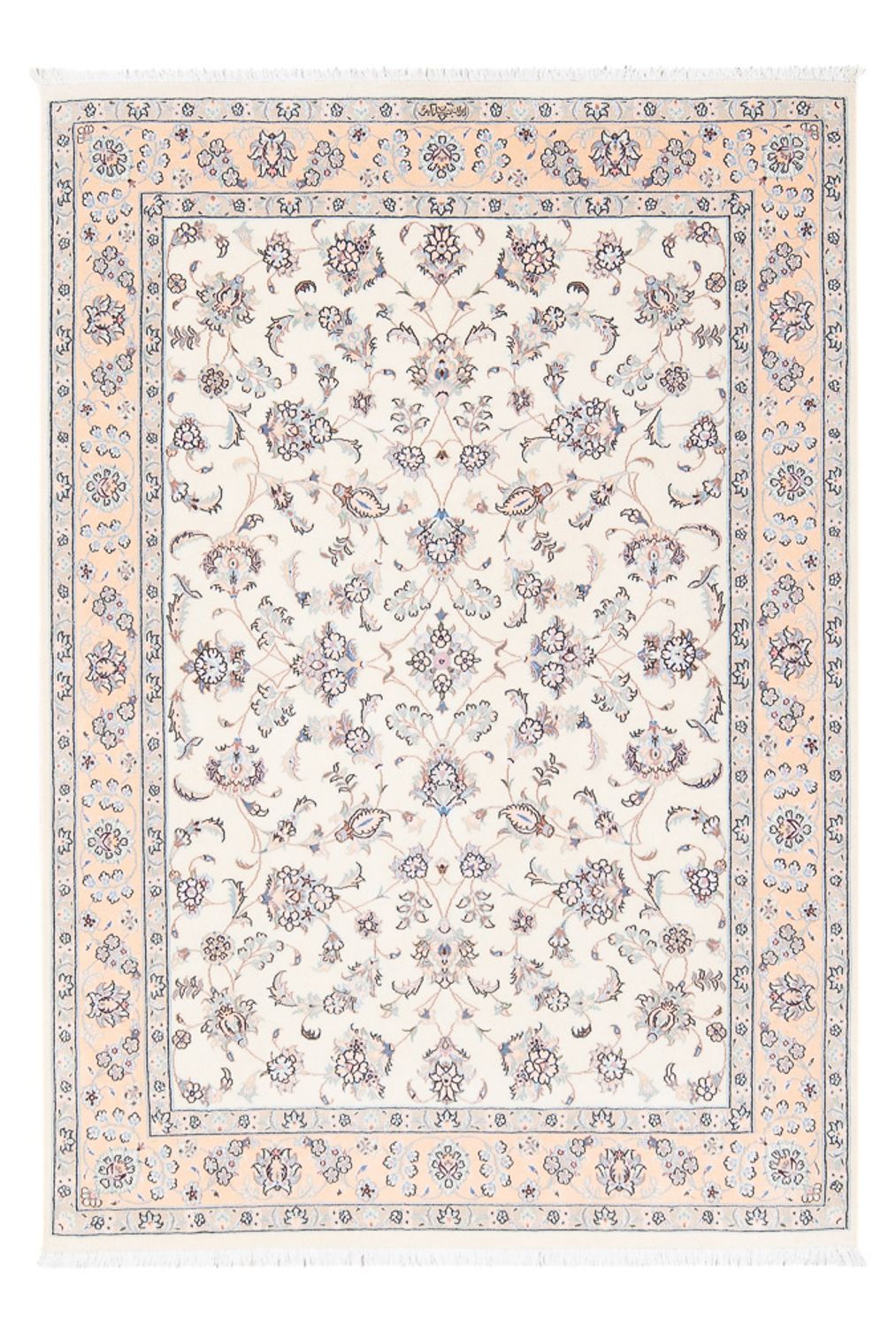 Perserteppich - Nain - Premium - 160 x 110 cm - creme